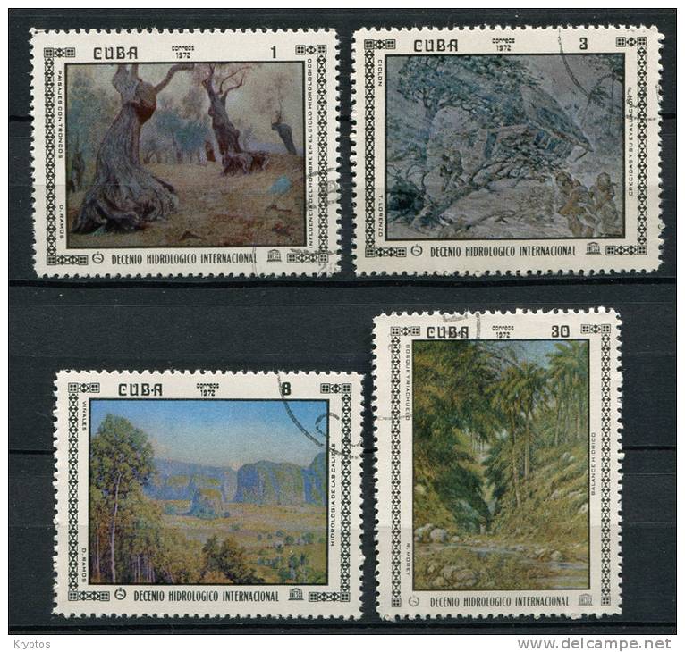 Cuba 1972 - Paintings (complete Set Of 4 Stamps) - Gebraucht