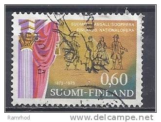FINLAND 1973 Centenary Of Finnish State Opera Company - 60p Scene From The Barber Of Seville FU - Oblitérés