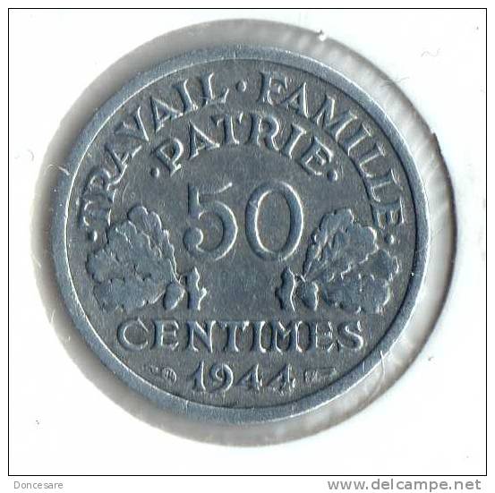 ** 50 CENT BAZOR 1944 B  ETAT TTB ** 136 ** - 50 Centimes