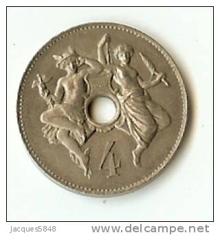 Essais ) Projet  T.M  Nickel  4 Centimes - 1889 - 23mm - 3.34 Gr -  SUPERBE - Probedrucke