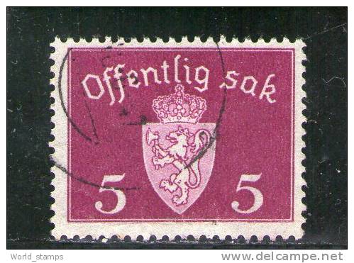 NORVEGE 1937-9 SERVICE O - Oficiales