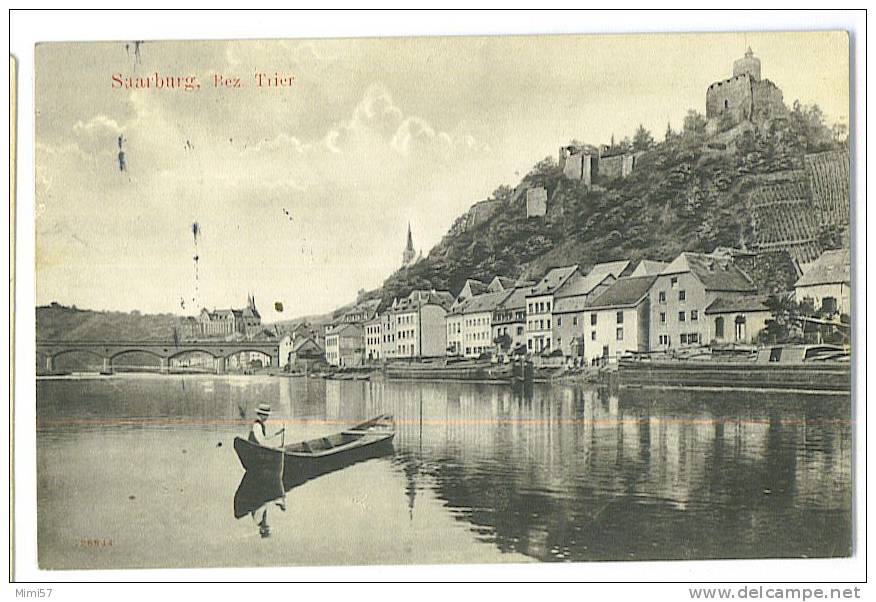 C.P.A. Saarburg  Bez Trier  - Avec Cachet Postal De La Ville - Saarburg