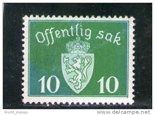 NORVEGE 1937-9 SERVICE ** - Service