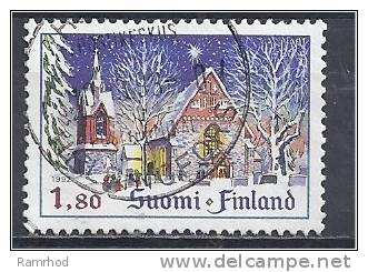 FINLAND 1992 Christmas - 1m80 St. Lawrence's Church, Vantaa  FU - Used Stamps