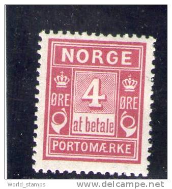 NORVEGE 1889-93 * - Unused Stamps
