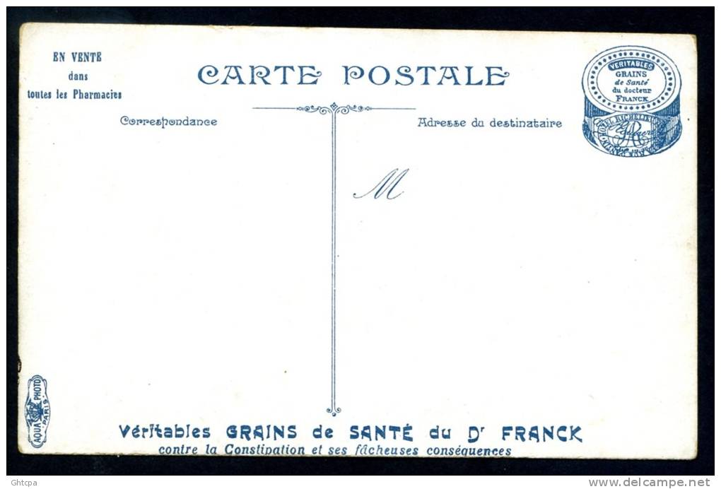 CPA. Carte Publicitaire "Véritables GRAINS De  SANTÉ Du Dr. FRANCK".  L'aéroplane Blériot. - Autres & Non Classés