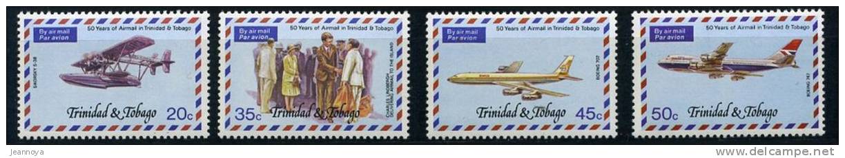 TRINITÉ & TOBAGO - N° 355 À 358 ** - AVIONS - SUP - Trinité & Tobago (1962-...)