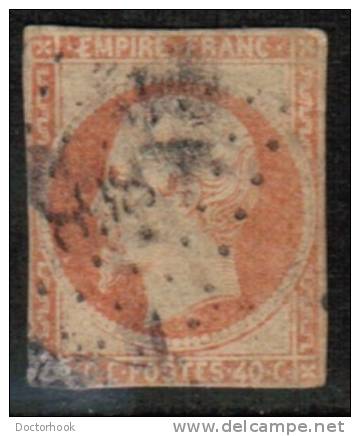 FRANCE   Scott # 18  F-VF USED - 1853-1860 Napoleon III