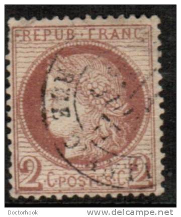 FRANCE   Scott # 51  F-VF USED - 1871-1875 Ceres