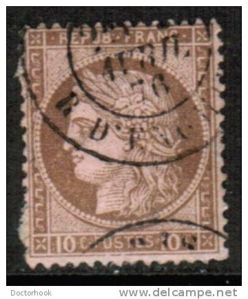 FRANCE   Scott # 60  F-VF USED - 1871-1875 Ceres