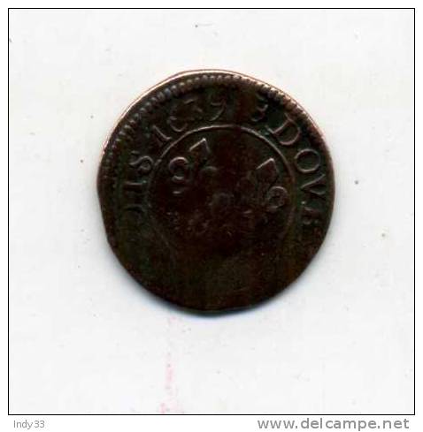 - FRANCE LOUIS XIII . DOUBLE TOURNOI 1639 . - 1610-1643 Louis XIII Le Juste