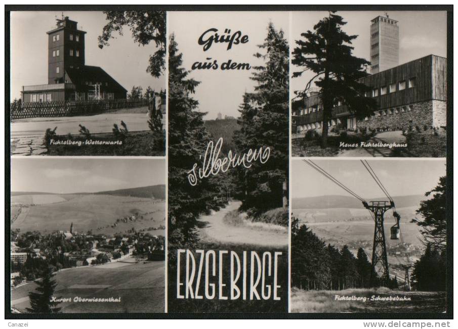 AK Silbernes Erzgebirge: Fichtelberg, Oberwiesenthal, Fichtelberghaus, 1971, Ung - Oberwiesenthal