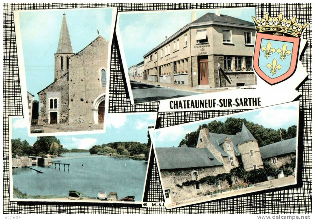 CPM    CHATEAUNEUF SUR SARTHE   Multivues - Chateauneuf Sur Sarthe