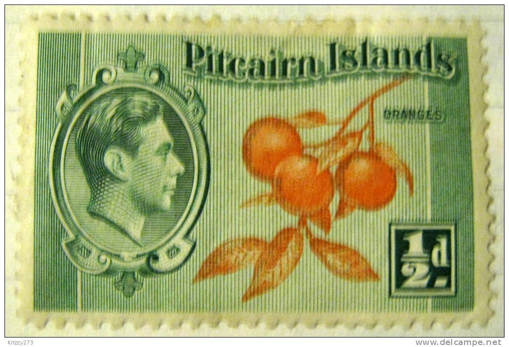 Pitcairn Islands 1940 Oranges 0.5d - Mint Hinged - Islas De Pitcairn