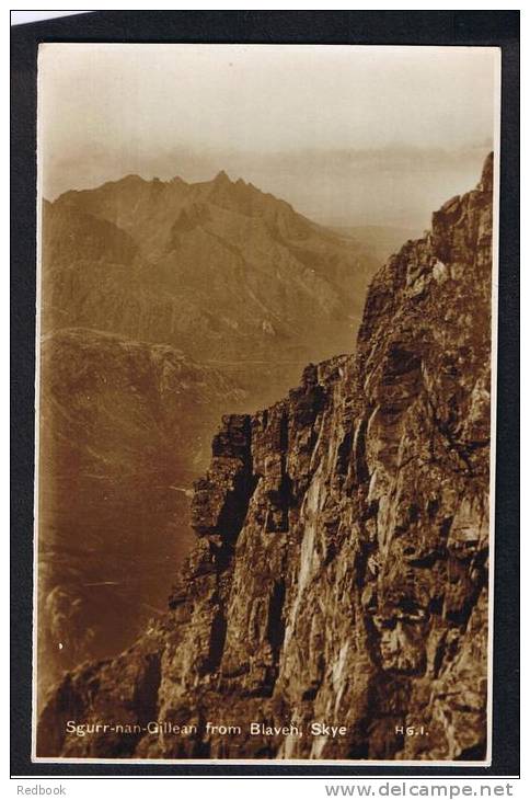 RB 836 - Real Photo Postcard - Sgurr-nan-Gillean From Blaven Isle Of Skye Scotland - Inverness-shire