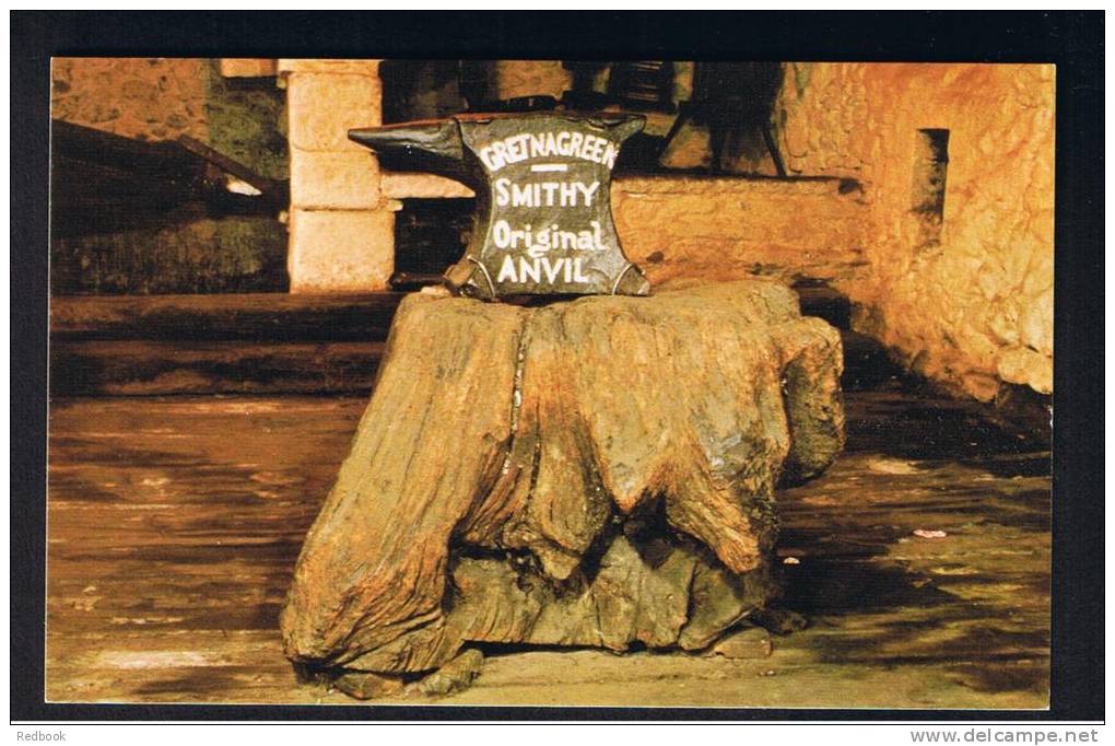 RB 836 - Postcard - The Original Marriage Anvil Blacksmith's Shop Gretna Green Scotland - Dumfriesshire