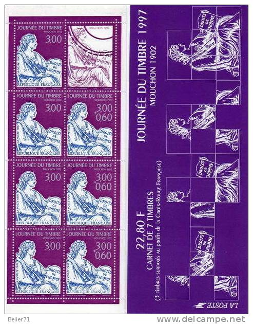 France : Carnet BC 3053, Non Plié Xx (timbres 3051 Et 3052) Année 1997 - Dag Van De Postzegel