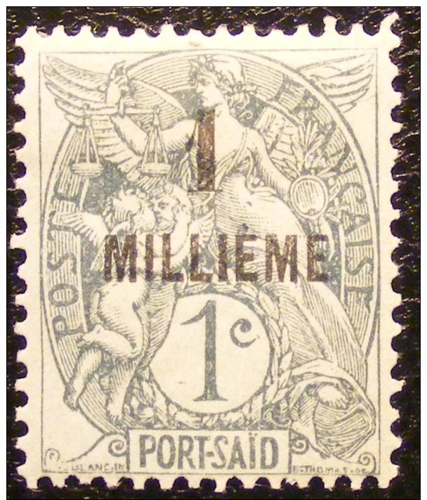 1925 Port Saïd Type Blanc 1 M Sur 1 Centime Neuf * YT 49 Côte Dallay 2,00 € - Andere & Zonder Classificatie