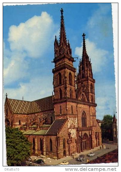 Basel - Munster - Cathedrale - Viaggiata Mancante Di Affrancatura - Formato Grande - Münster