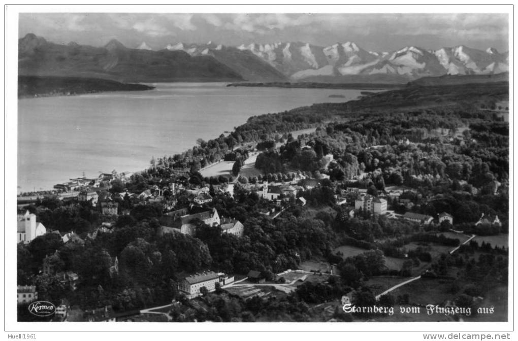 Starnber Vom Flugzeug Aus, Ungelaufen, Vor 1945 - Starnberg