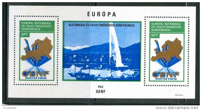 HUNGARY-1974.Souv.Sheet - European Peace Conference MNH! - European Community