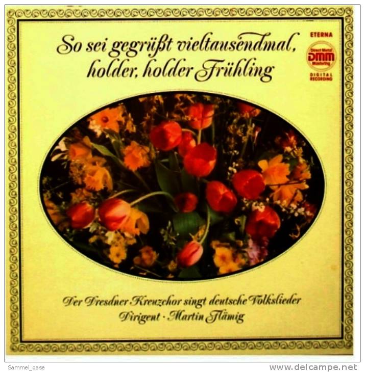 LP  Holder Holder Frühling  -  So Sei Gegrüßt Vieltausendmal  ,  Dresdner Kreuzchor  -  Eterna 135 001 - Other - German Music