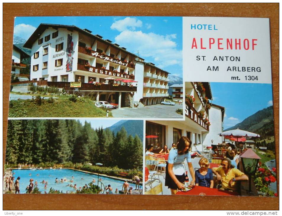 Hotel ALPENHOF St. Anton Am ARLBERG / Anno 19?? ( Zie Foto Voor Details ) !! - Hotels & Restaurants