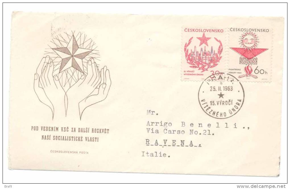 1963 Cecosovacchia, Congresso Sindacale Socialisticke Vlasti - Storia Postale