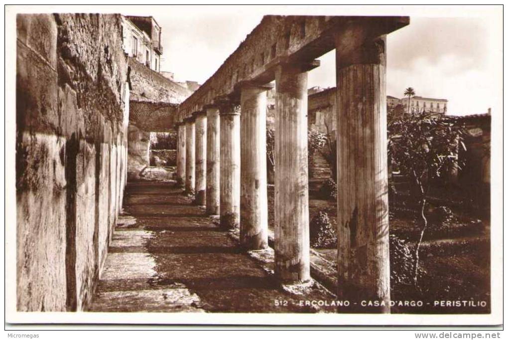 ERCOLANO - Casa D'Argo - Peristilo - Ercolano