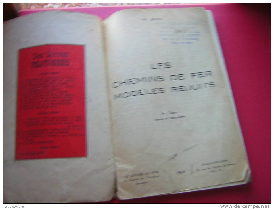 CHEMINS DE FER MODELES REDUITS-LES LIVRES PRATIQUES-VOLUME DOUBLE-R.BIKX-2eme EDITION -1956-