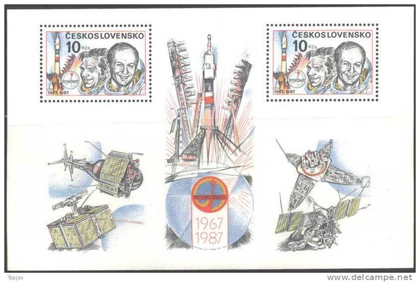 CZECHOSLOVAKIA - SPACE  - INTERKOSMOS  - 1987  - **MNH - Europe