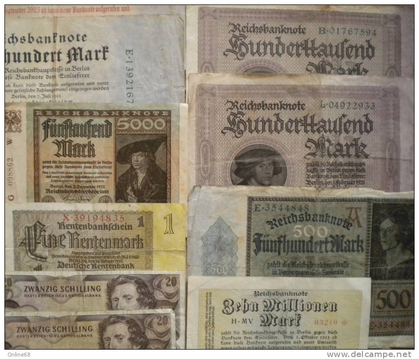 LOT + DE 60 BILLETS / BANKNOTES - Kiloware - Banknoten