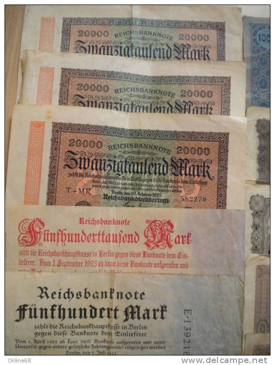 LOT + DE 60 BILLETS / BANKNOTES