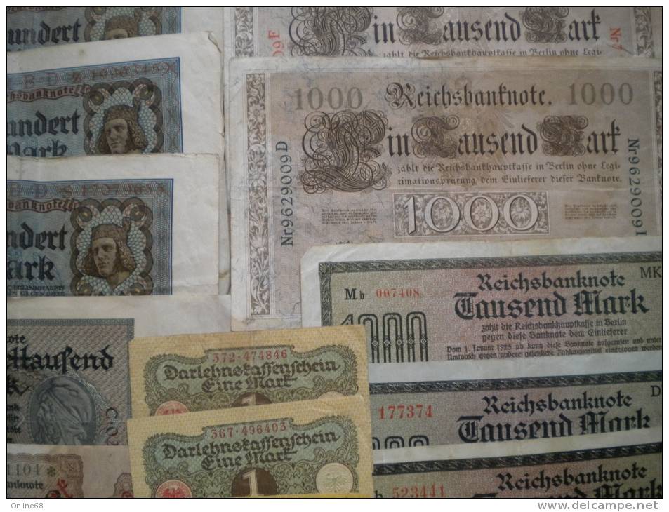 LOT + DE 60 BILLETS / BANKNOTES