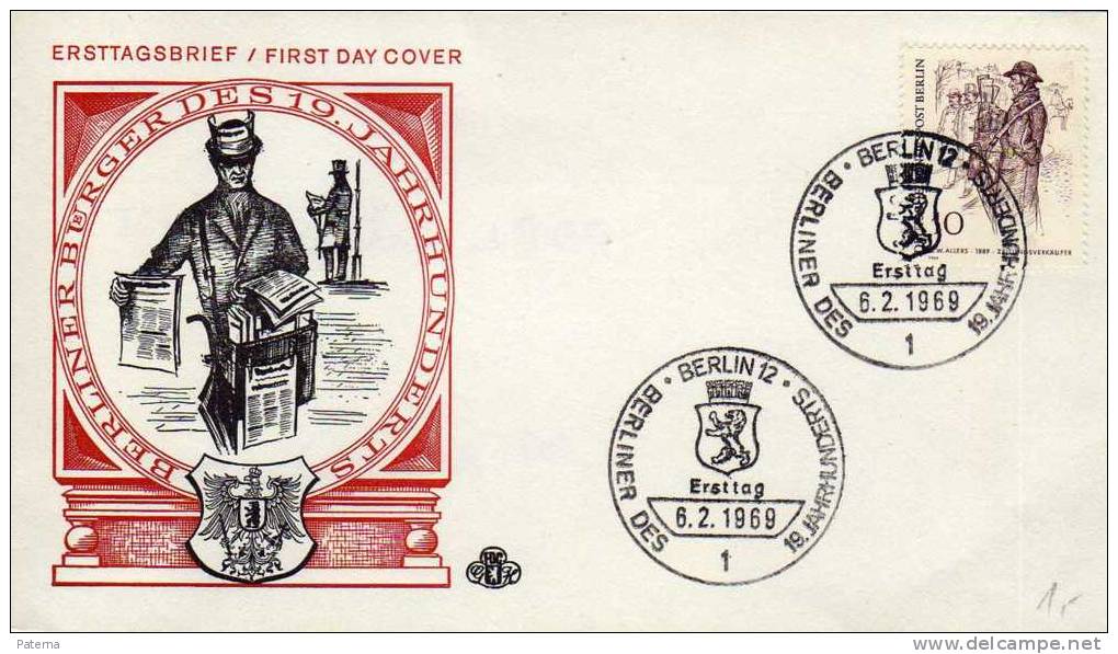 FDC ,Berlin 1969  Alemania, - Covers & Documents