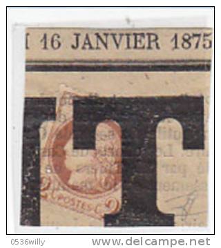 F-France 1875. Presse Press. Zeitungs-Druckentwertung (4.025) - Periódicos