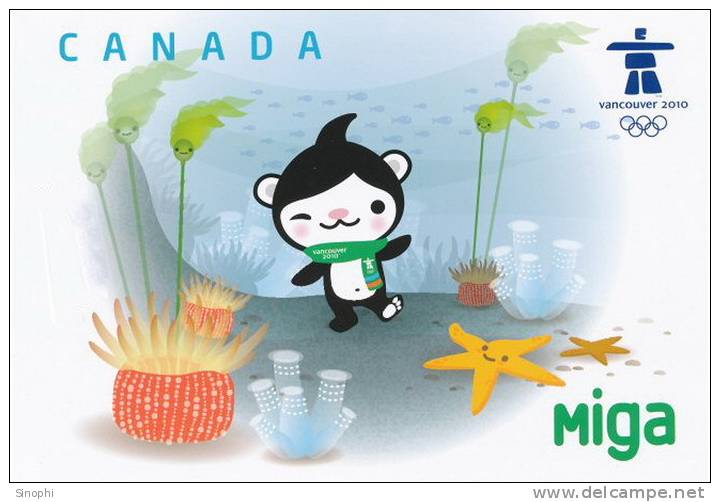 SA10-081   @     2010 Vancouver Winter Olympic Games  , Postal Stationery -Articles Postaux -- Postsache F - Hiver 2010: Vancouver