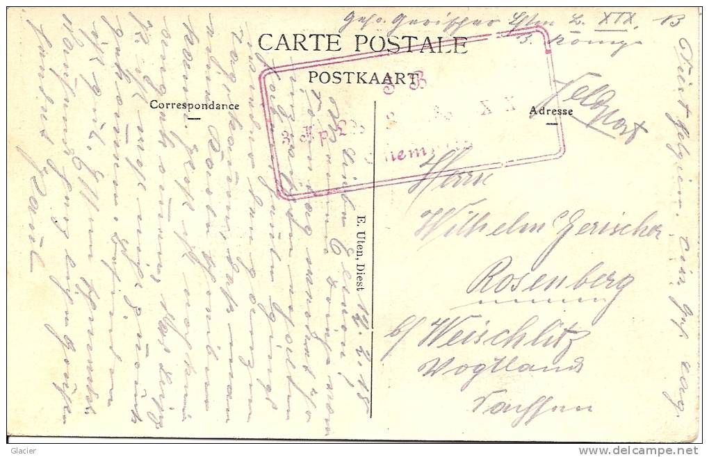 22. - DIEST - Porte Du Béguinage - Poort Der Begijnhof - E.Uten - Duitse Feldpost 1918 - Diest