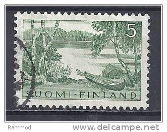 FINLAND 1956 Lake Kehru - 5m. Green FU - Used Stamps
