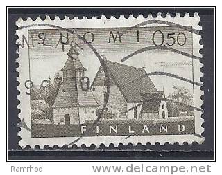 FINLAND 1963 Lammi Church - 50p. Green FU - Used Stamps
