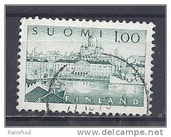 FINLAND 1963 Helsinki Harbour - 1m. Green FU - Used Stamps