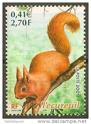 FRANCE - Yvert - 3381** - Cote 1 € - Faciale 0.41 € - Rodents