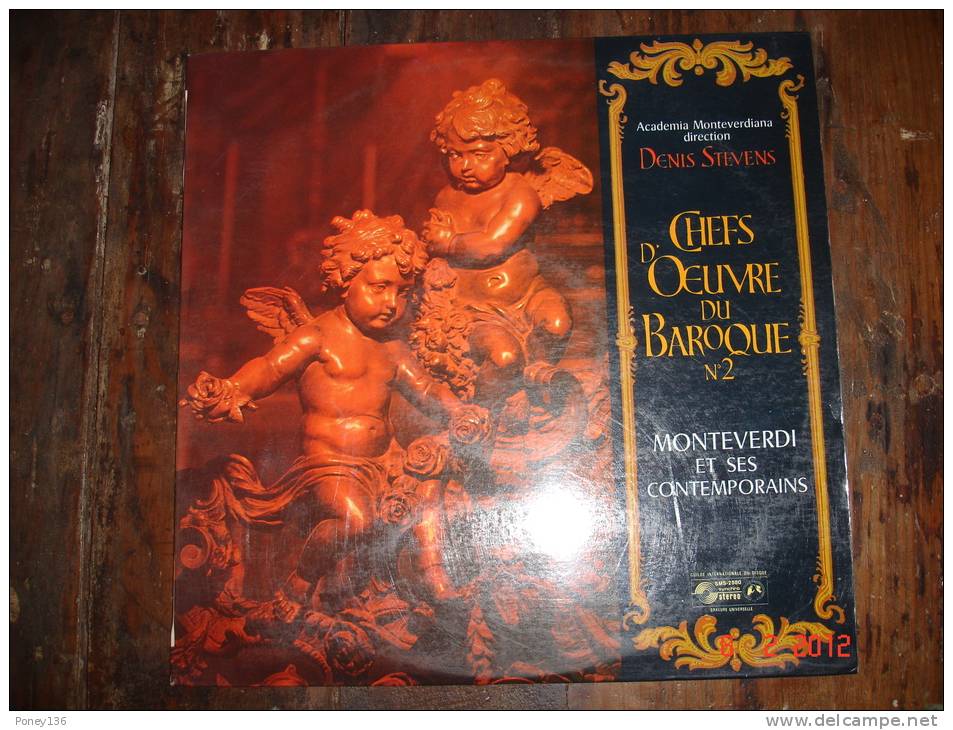 Chefs D'oeuvre Du Baroque N°2 Monteverdi Et Ses Contemporains,Academia Monte Verdiana 331/3 T - Speciale Formaten