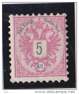 1883 5 KEUZER BZ..9,5 ** - Ongebruikt