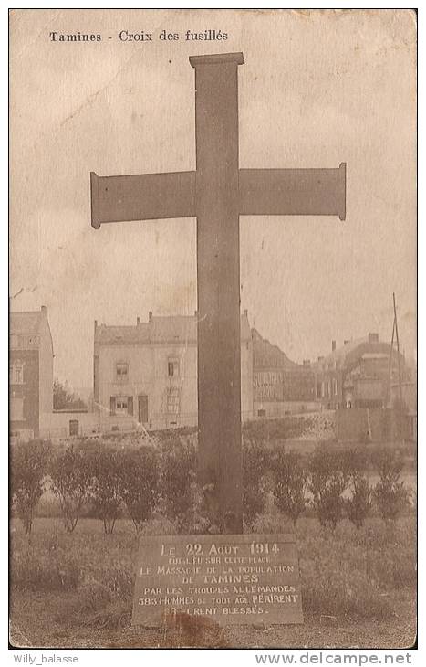 Belgique Carte Postale Tamines - Croix Des Fusillés - Sambreville