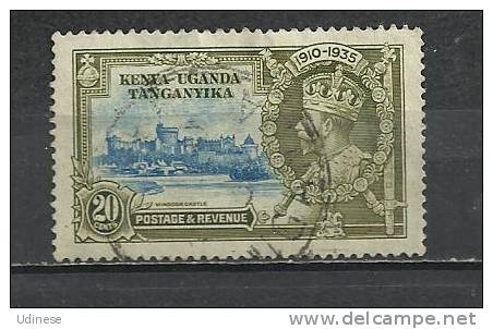 KENYA UGANDA TANGANIKA 1935 - GEORGE V JUBILEE 20 - USED OBLITERE GESTEMPELT - Kenya, Ouganda & Tanganyika