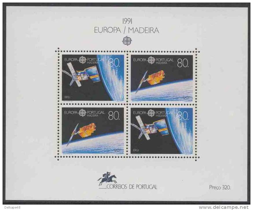 Madeira (Portugal) 1991 B12 - Mi 147 /8 ** Satellite "ERSI" + "Spot" - Space / Weltraumfahrt - Europa Cept - 1991