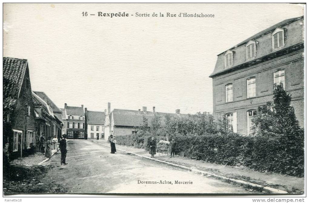 (59)           Rexpoêde             Sortie De La Rue D'Hondschoote - Autres & Non Classés