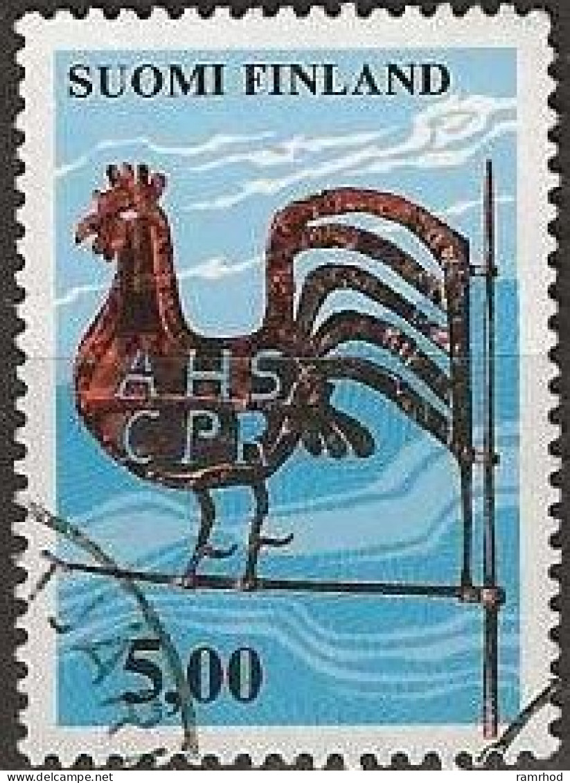 FINLAND 1976 Weathercock - 5m. Multicoloured FU - Used Stamps