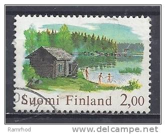 FINLAND 1976 Old Style Sauna - 2m. Multicoloured  FU - Used Stamps